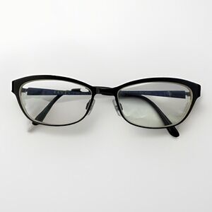 Bevel Blue /Black Eyeglasses -Frames Only-Unisex Black Blue  - Vintage- Retro